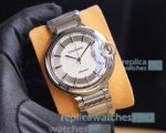 Ballon Bleu De Cartier Replica Watch SS White & Silver Dial 42mm